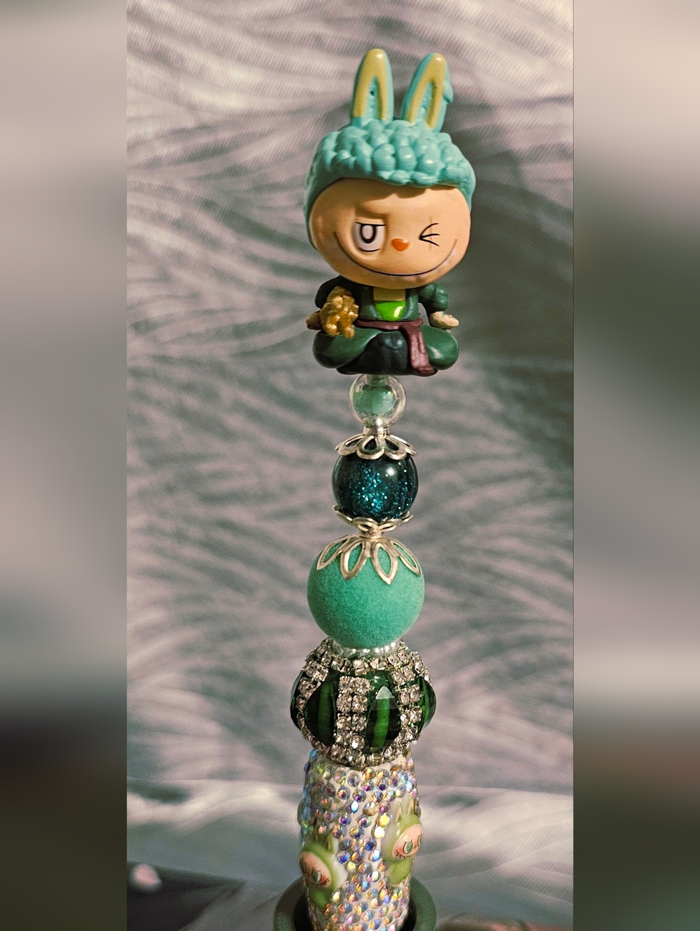 Handmade Green Bead Pendant Necklace - Elegant Women’s Jewelry
